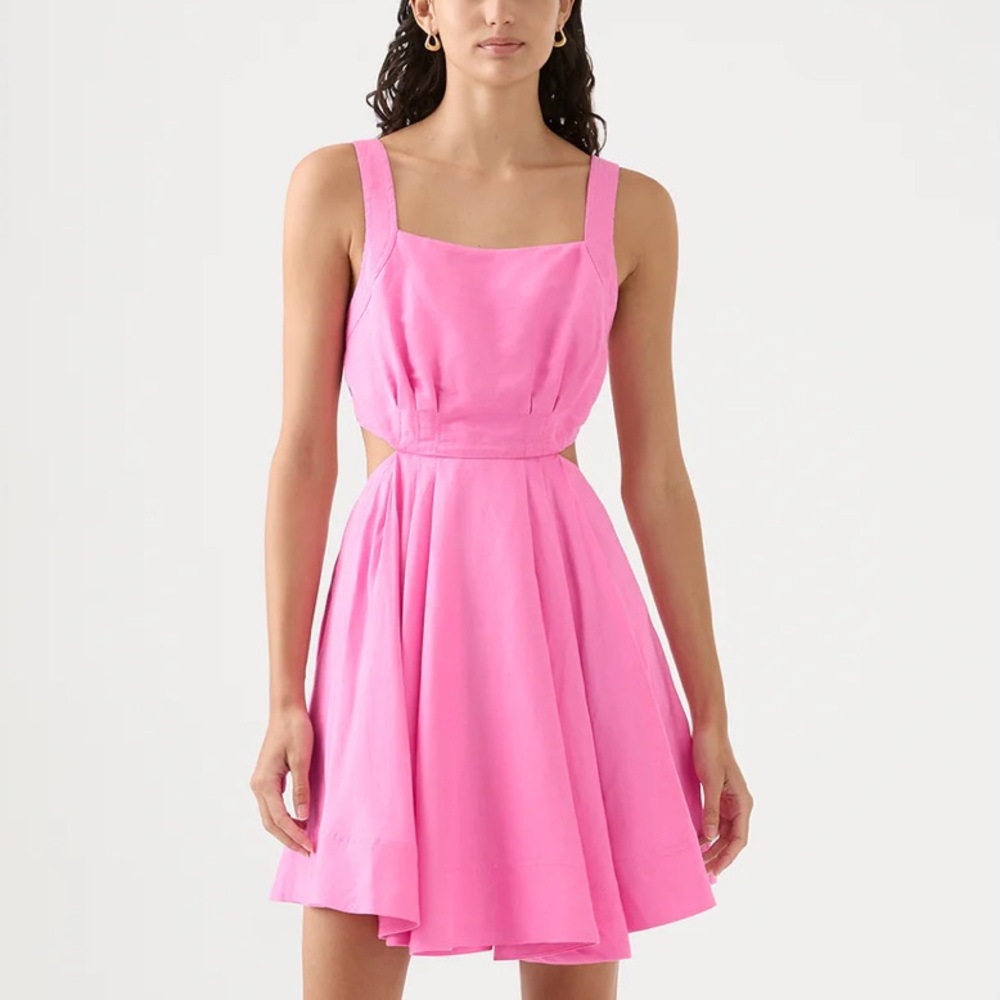 Aje Clara Tie Back Mini Dress